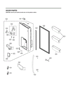 Dispenser Door Parts parts for Lg Bottom-Mount Refrigerator LRMVC2306S/00 from AppliancePartsPros.com
