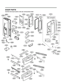 Door Parts parts for Lg Bottom-Mount Refrigerator LRMVS2806D/00 from AppliancePartsPros.com