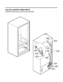 Valve & Water Tube Parts parts for Lg Bottom-Mount Refrigerator LRMVS2806D/00 from AppliancePartsPros.com