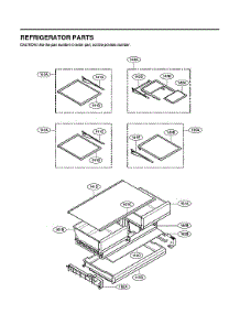 Refrigerator Parts parts for Lg Bottom-Mount Refrigerator LRMVS2806S/00 from AppliancePartsPros.com