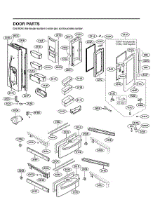 Door Parts parts for Lg Bottom-Mount Refrigerator LRMVS2806S/00 from AppliancePartsPros.com