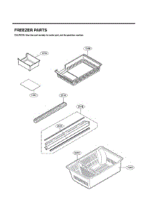 Freezer Parts parts for Lg Bottom-Mount Refrigerator LRMVS2806S/01 from AppliancePartsPros.com