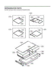 Refrigerator Parts parts for Lg Bottom-Mount Refrigerator LRMVS2806S/01 from AppliancePartsPros.com