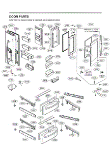 Door Parts parts for Lg Bottom-Mount Refrigerator LRMVS2806S/01 from AppliancePartsPros.com