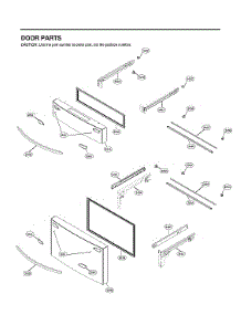 Freezer Door Parts parts for Lg Bottom-Mount Refrigerator LRMVS3006D/00 from AppliancePartsPros.com