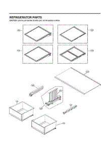 Refrigerator Parts parts for Lg Bottom-Mount Refrigerator LRMVS3006S/00 from AppliancePartsPros.com