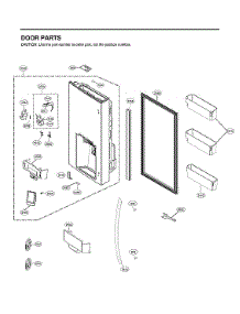 Dispenser Door Parts parts for Lg Bottom-Mount Refrigerator LRMVS3006S/00 from AppliancePartsPros.com