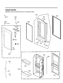 Refrigerator Door Parts parts for Lg Bottom-Mount Refrigerator LRMVS3006S/01 from AppliancePartsPros.com