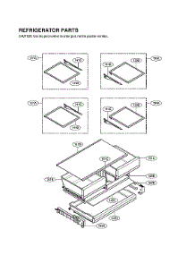 Refrigerator Parts parts for Lg Bottom-Mount Refrigerator LRMWS2906S/00 from AppliancePartsPros.com