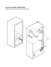 Valve & Water Tube Parts parts for Lg Bottom-Mount Refrigerator LRMWS2906S/00 from AppliancePartsPros.com