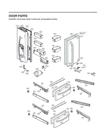 Door Parts parts for Lg Bottom-Mount Refrigerator LRMXC2206D/00 from AppliancePartsPros.com