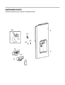 Dispenser Parts parts for Lg Bottom-Mount Refrigerator LRMXC2206D/00 from AppliancePartsPros.com