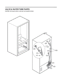 Valve & Water Tube Parts parts for Lg Bottom-Mount Refrigerator LRMXC2206S/00 from AppliancePartsPros.com