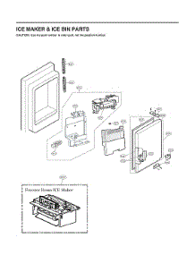 Ice Maker & Ice Bin Parts parts for Lg Bottom-Mount Refrigerator LRMXC2206S/00 from AppliancePartsPros.com