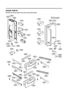 Door Parts parts for Lg Bottom-Mount Refrigerator LRMXS2806D/00 from AppliancePartsPros.com