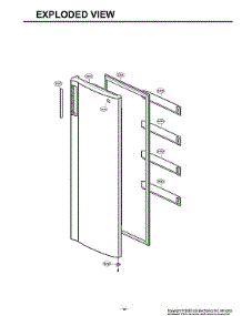 Door Parts parts for Lg Upright Freezer LROFC0605V/00 from AppliancePartsPros.com