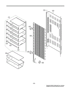 Condenser / Shelf Parts parts for Lg Upright Freezer LROFC0605V/00 from AppliancePartsPros.com