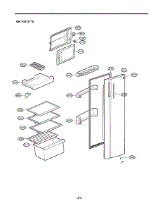 Door / Drawer / Freezer Parts parts for Lg Refrigerator LRONC0705V/00 from AppliancePartsPros.com