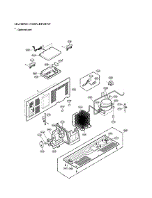 Machine Compartment parts for Lg Side-By-Side Refrigerator LRSC21934SB from AppliancePartsPros.com
