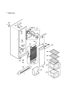 Freezer Compartment parts for Lg Side-By-Side Refrigerator LRSC21934TT from AppliancePartsPros.com