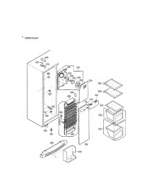 Freezer Compartment parts for Lg Side-By-Side Refrigerator LRSC21935TT from AppliancePartsPros.com