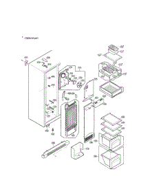 Freezer Compartment parts for Lg Side-By-Side Refrigerator LRSC21951ST from AppliancePartsPros.com