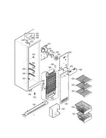 Freezer Compartment parts for Lg Side-By-Side Refrigerator LRSC26910TT from AppliancePartsPros.com