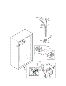Ice And Water Parts parts for Lg Side-By-Side Refrigerator LRSC26911SW from AppliancePartsPros.com