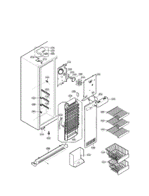 Freezer Compartment Parts parts for Lg Side-By-Side Refrigerator LRSC26911TT from AppliancePartsPros.com