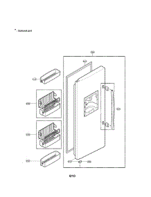 Freezer Door Parts parts for Lg Side-By-Side Refrigerator LRSC26912SW from AppliancePartsPros.com