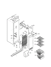 Freezer Compartment parts for Lg Side-By-Side Refrigerator LRSC26912SW from AppliancePartsPros.com