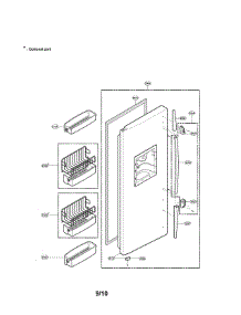 Freezer Door Part parts for Lg Side-By-Side Refrigerator LRSC26912TT from AppliancePartsPros.com