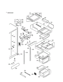 Refrigerator Compartment parts for Lg Side-By-Side Refrigerator LRSC26920SW from AppliancePartsPros.com