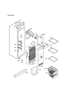Freezer Compartment parts for Lg Side-By-Side Refrigerator LRSC26920TT from AppliancePartsPros.com