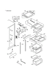 Refrigerator Compartment parts for Lg Side-By-Side Refrigerator LRSC26920TT from AppliancePartsPros.com