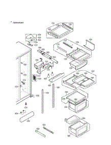 Refrigerator Compartment parts for Lg Side-By-Side Refrigerator LRSC26922SW from AppliancePartsPros.com