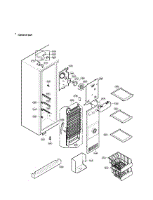 Freezer Compartment parts for Lg Side-By-Side Refrigerator LRSC26922TT from AppliancePartsPros.com