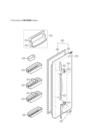 Refrigerator Parts parts for Lg Side-By-Side Refrigerator LRSC26925SW from AppliancePartsPros.com