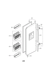 Freezer Door Parts parts for Lg Side-By-Side Refrigerator LRSC26925TT/00 from AppliancePartsPros.com