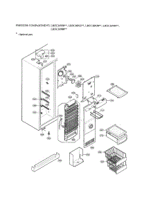 Freezer Compartment parts for Lg Side-By-Side Refrigerator LRSC26930SW from AppliancePartsPros.com