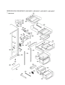 Refrigerator Compartment parts for Lg Side-By-Side Refrigerator LRSC26930SW from AppliancePartsPros.com