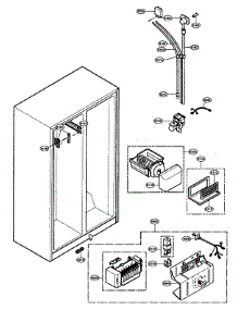 Ice / Water Parts parts for Lg Side-By-Side Refrigerator LRSC26944SW from AppliancePartsPros.com