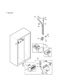 Ice & Water Part parts for Lg Side-By-Side Refrigerator LRSC26960TT from AppliancePartsPros.com