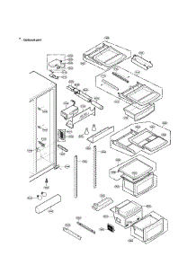 Refrigerator Compartment parts for Lg Side-By-Side Refrigerator LRSC26980SB from AppliancePartsPros.com