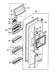 Refrigerator Door Parts parts for Lg Side-By-Side Refrigerator LRSC26980TT from AppliancePartsPros.com