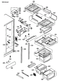 Refrigerator Parts parts for Lg Side-By-Side Refrigerator LRSC26980TT from AppliancePartsPros.com