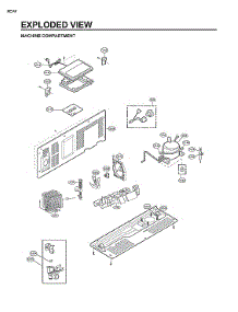 Machine Compartment parts for Lg Side-By-Side Refrigerator LRSES2706V/00 from AppliancePartsPros.com