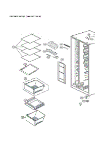 Refrigerator Compartment parts for Lg Side-By-Side Refrigerator LRSES2706V/01 from AppliancePartsPros.com
