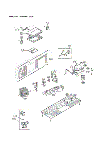 Machine Compartment parts for Lg Side-By-Side Refrigerator LRSES2706V/01 from AppliancePartsPros.com