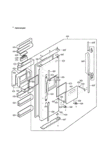 Refrigerator Door Part parts for Lg Side-By-Side Refrigerator LRSPC2031BS from AppliancePartsPros.com